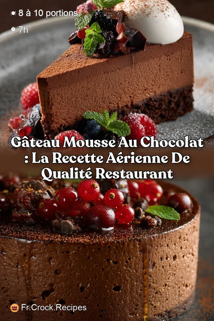 G&acirc;teau Mousse au Chocolat : La Recette A&eacute;rienne de Qualit&eacute; Restaurant