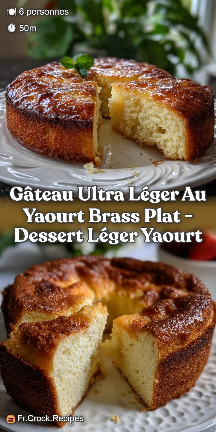 G&acirc;teau Ultra L&eacute;ger Au Yaourt Brass Plat - Dessert L&eacute;ger Yaourt