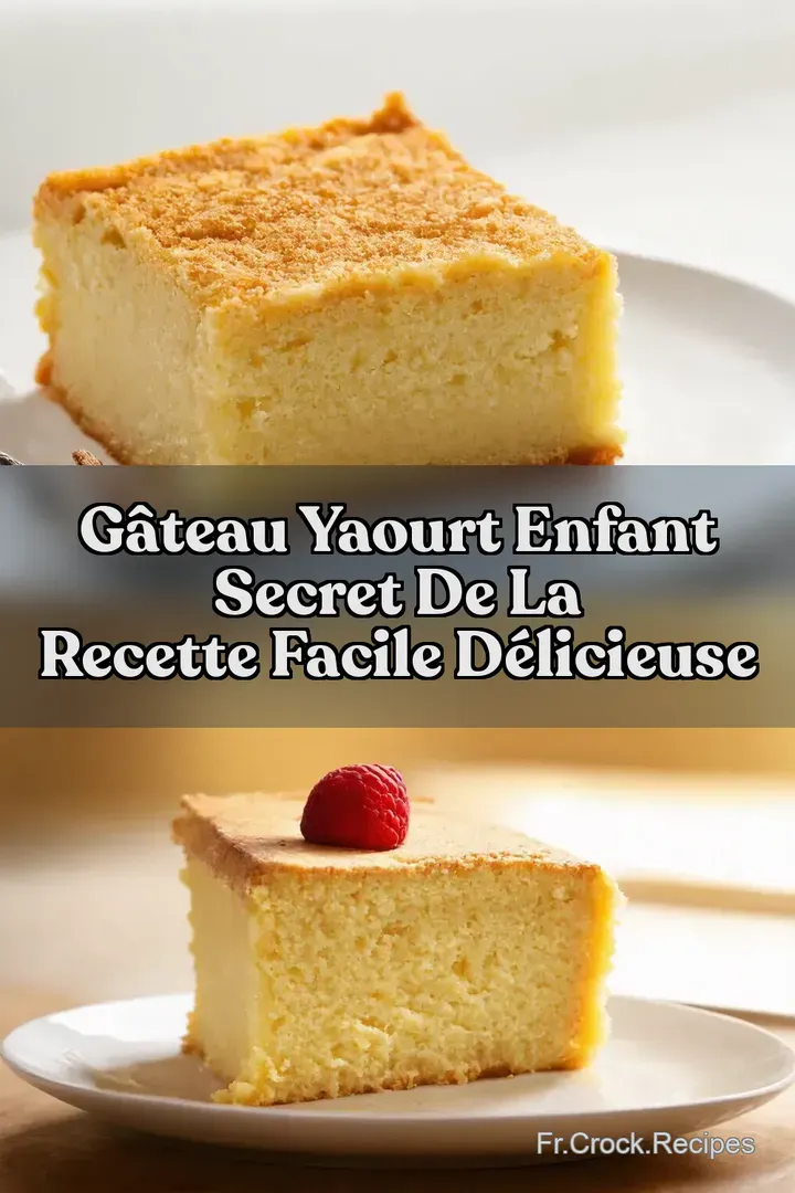G&acirc;teau Yaourt Enfant Secret de la Recette Facile D&eacute;licieuse