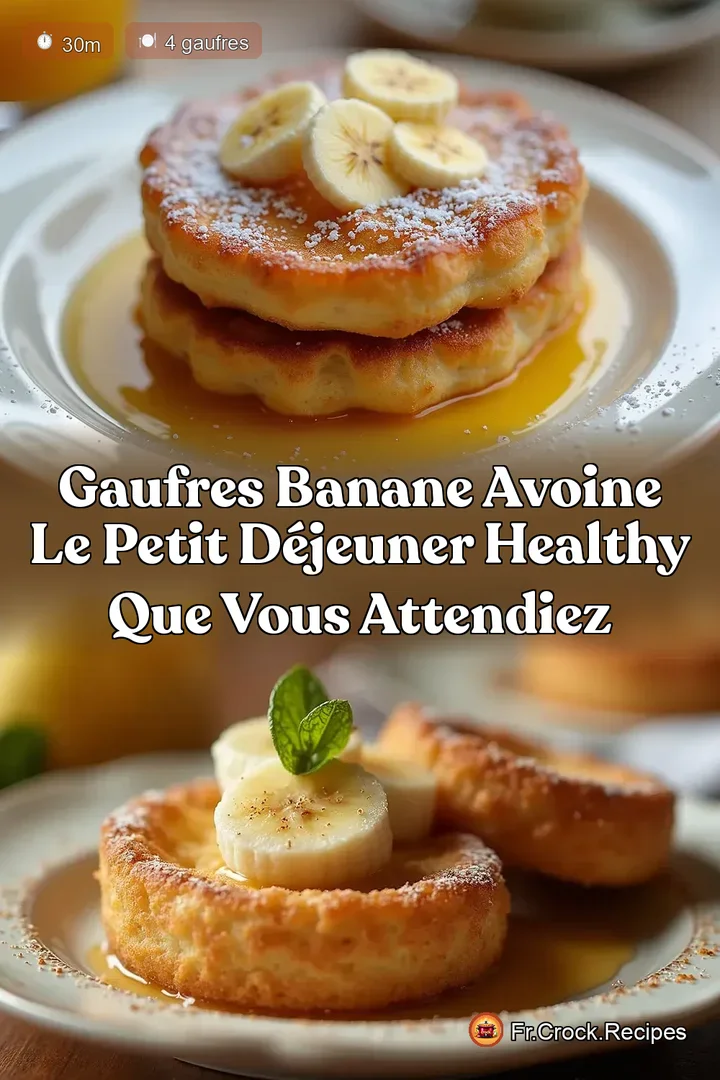 Gaufres Banane Avoine Le Petit D&eacute;jeuner Healthy que vous attendiez