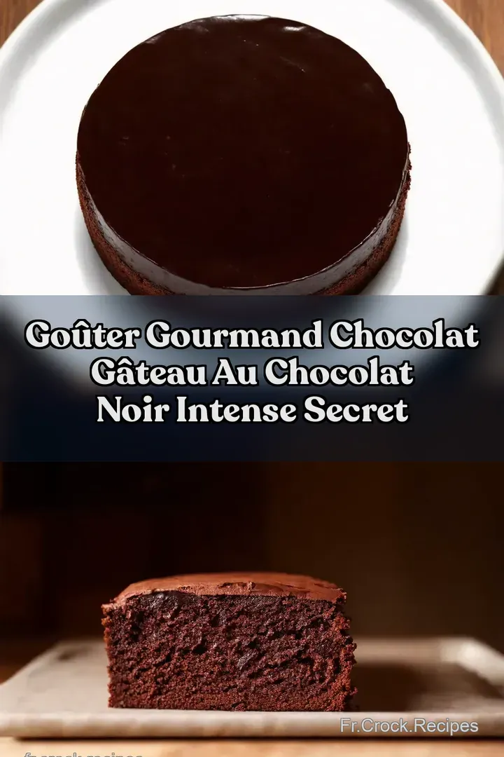 Go&ucirc;ter Gourmand Chocolat G&acirc;teau au Chocolat Noir Intense Secret
