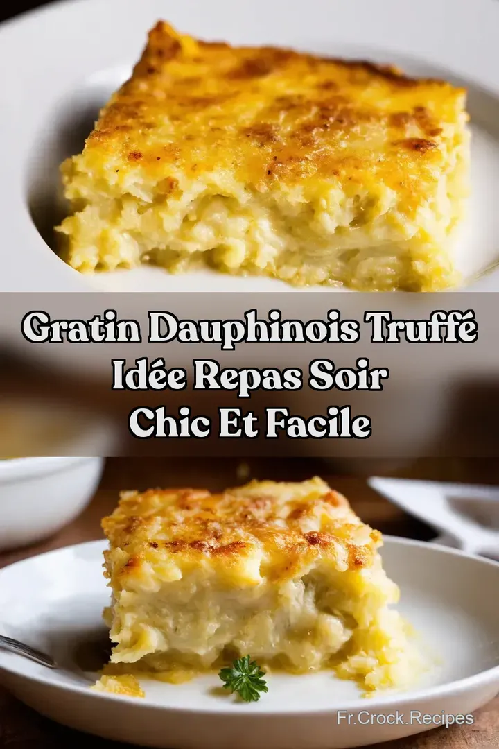 Gratin Dauphinois Truff&eacute; Id&eacute;e Repas Soir Chic Et Facile