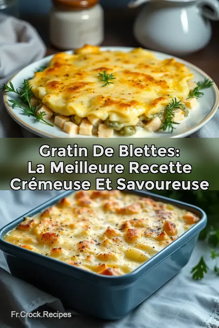 Gratin de Blettes: La Meilleure Recette Cr&eacute;meuse et Savoureuse