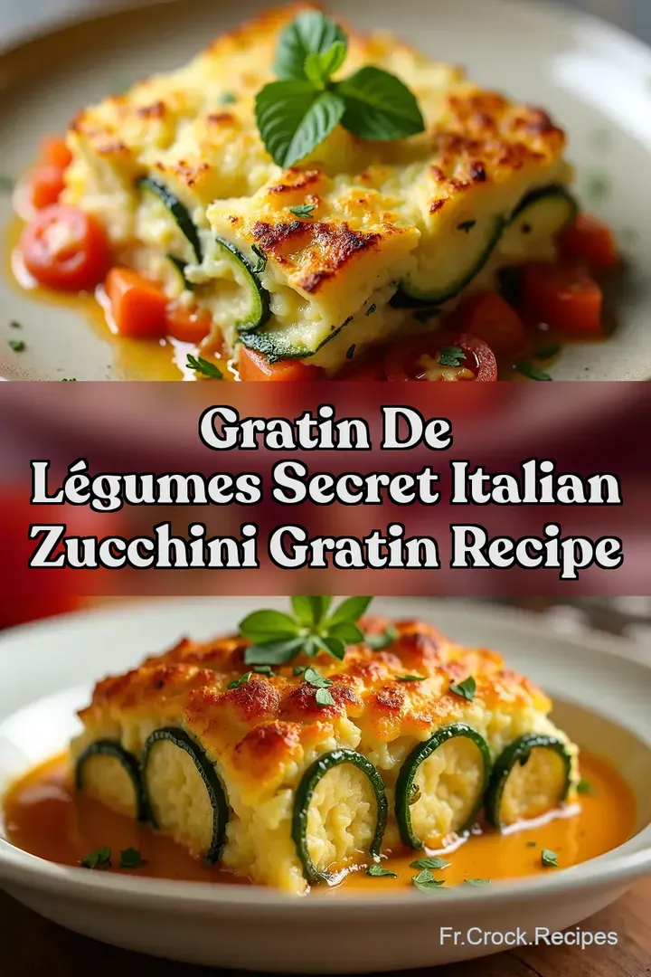 Gratin de L&eacute;gumes Secret Italian Zucchini Gratin Recipe