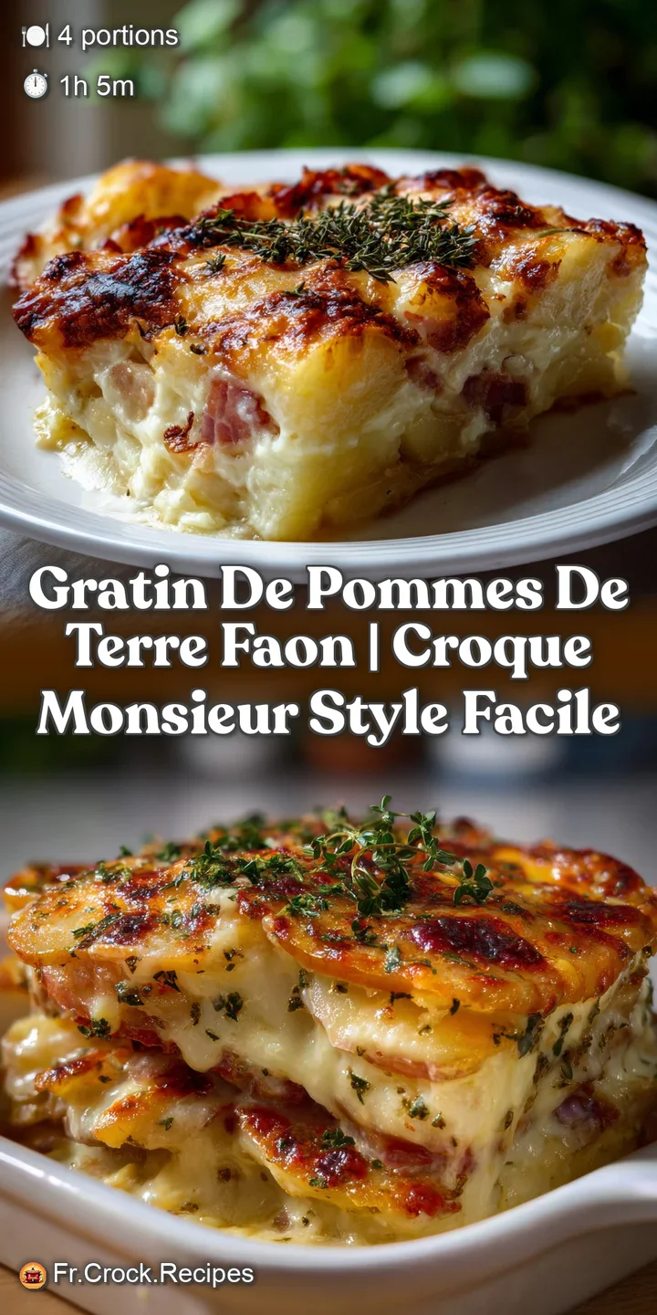 Creamy, golden potato slices layered in a baking dish, bubbling around the edges, topped with a browned, bubbly cheese crust.