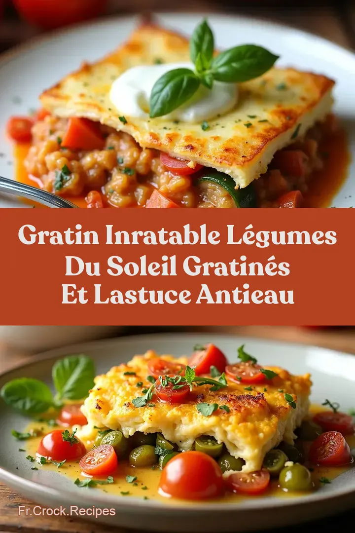 Gratin Inratable L&eacute;gumes du Soleil Gratin&eacute;s et lAstuce AntiEau