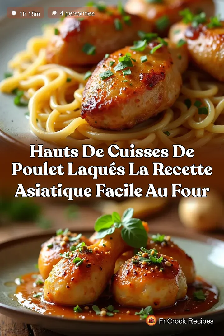 Hauts de Cuisses de Poulet Laqu&eacute;s La Recette Asiatique Facile au Four