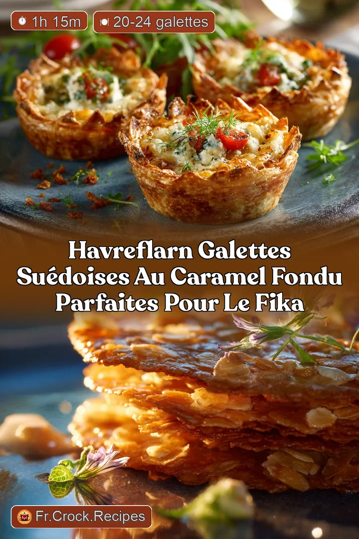 Havreflarn Galettes su&eacute;doises au caramel fondu parfaites pour le fika