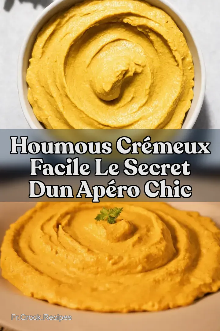Houmous Cr&eacute;meux Facile Le Secret dun Ap&eacute;ro Chic