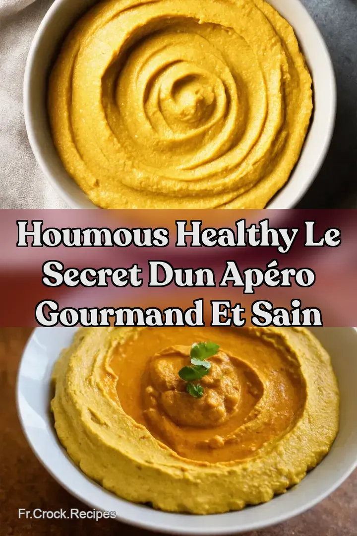 Houmous Healthy Le Secret dun Ap&eacute;ro Gourmand et Sain