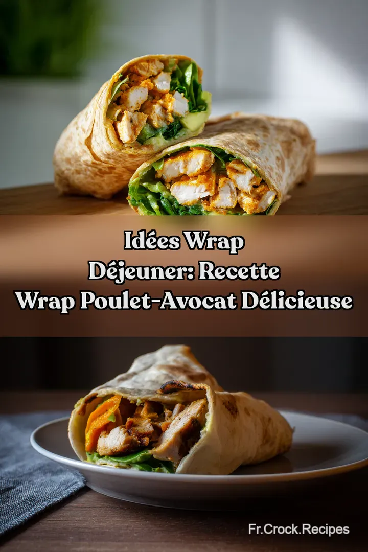 Id&eacute;es Wrap D&eacute;jeuner: Recette Wrap Poulet-Avocat D&eacute;licieuse