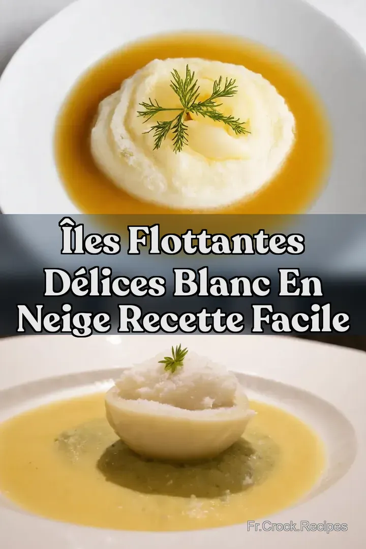 &Icirc;les Flottantes D&eacute;lices Blanc en Neige Recette Facile