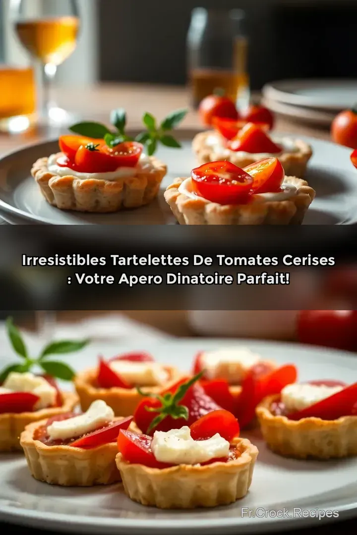 Irresistibles Tartelettes de Tomates Cerises : Votre Apero Dinatoire Parfait!