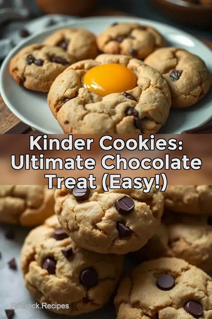 Kinder Cookies: Ultimate Chocolate Treat (Easy!)