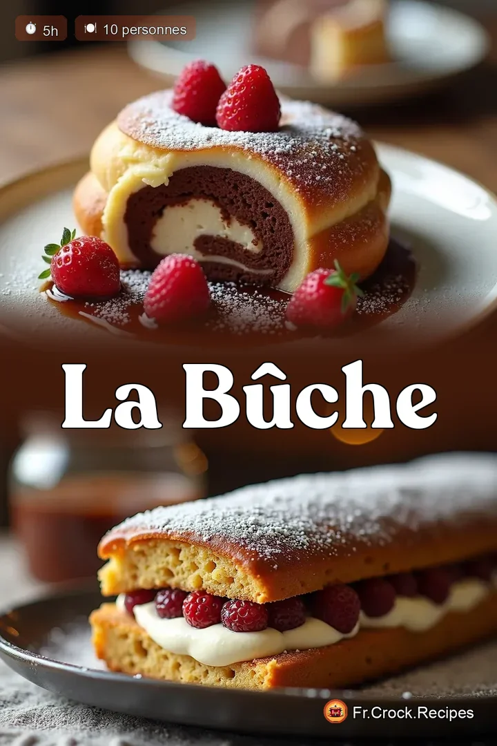 La B&ucirc;che Chocolat Mascarpone A&eacute;rienne Recette Facile et Rapide - fr.crock.recipes