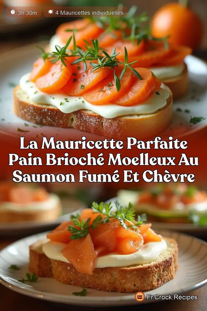 La Mauricette Parfaite Pain Brioch&eacute; Moelleux au Saumon Fum&eacute; et Ch&egrave;vre