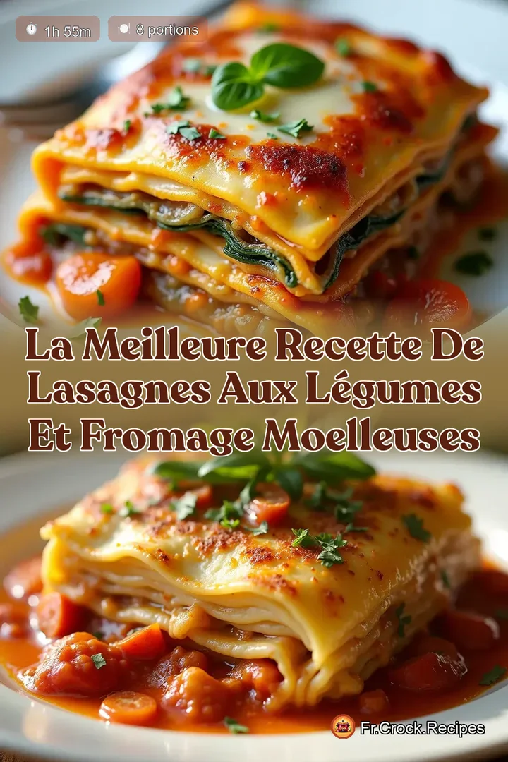 La Meilleure Recette de Lasagnes aux L&eacute;gumes et Fromage Moelleuses