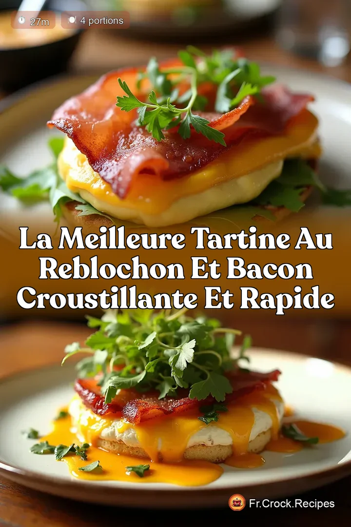 La Meilleure Tartine au Reblochon et Bacon Croustillante et Rapide