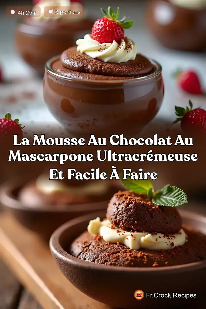 La Mousse au Chocolat au Mascarpone Ultracr&eacute;meuse et Facile &agrave; Faire