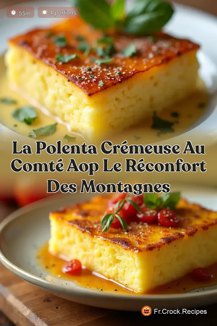 La Polenta Cr&eacute;meuse au Comt&eacute; AOP Le R&eacute;confort des Montagnes