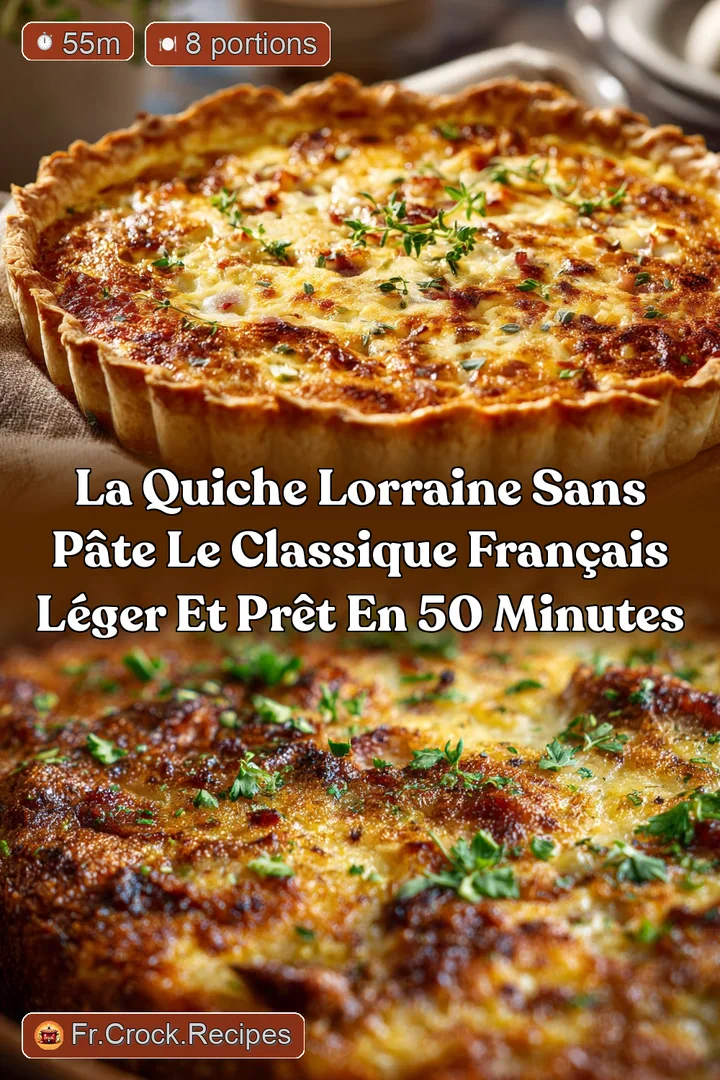 La Quiche Lorraine Sans P&acirc;te Le Classique Fran&ccedil;ais L&eacute;ger et Pr&ecirc;t en 50 minutes