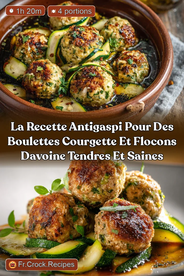 La recette antigaspi pour des Boulettes courgette et flocons davoine tendres et saines