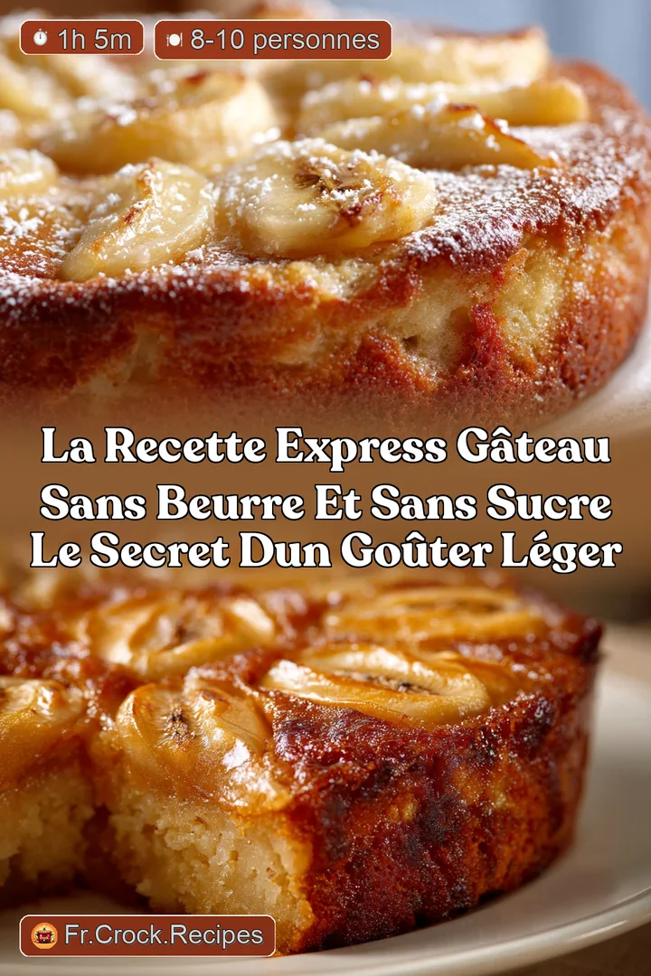 La recette express G&acirc;teau sans beurre et sans sucre le secret dun go&ucirc;ter l&eacute;ger