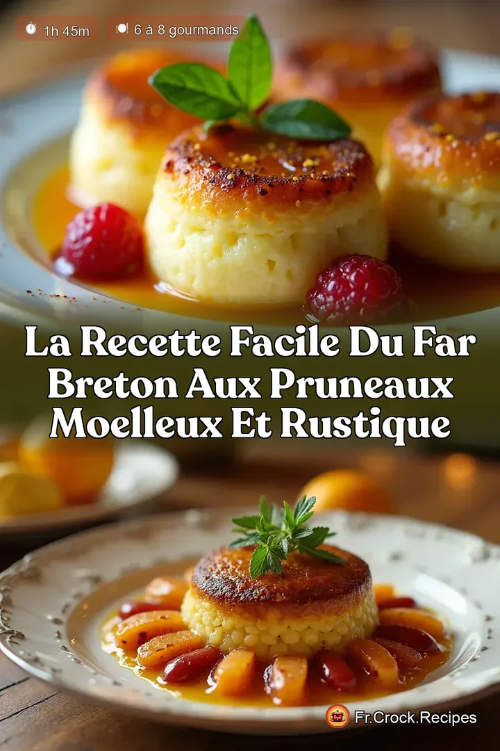 La Recette Facile du Far Breton aux Pruneaux Moelleux et Rustique