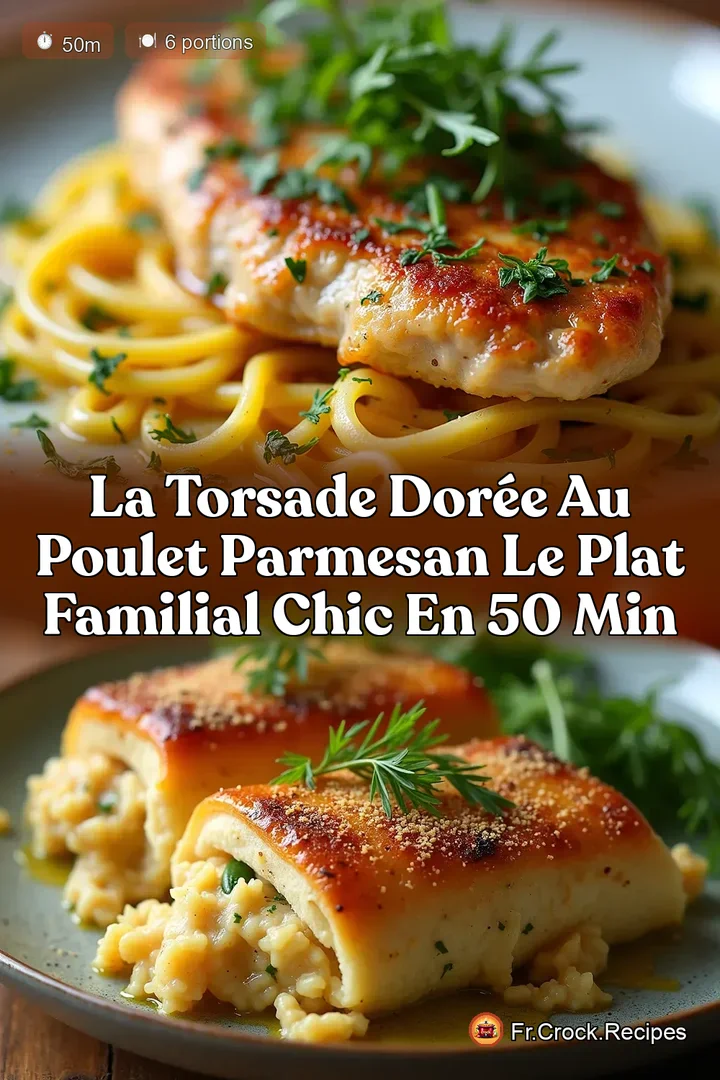 La Torsade Dor&eacute;e au Poulet Parmesan Le Plat Familial Chic en 50 Min