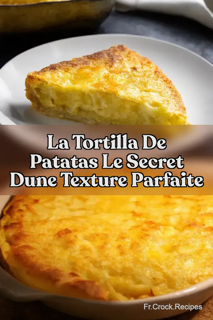 La Tortilla de Patatas Le secret dune Texture Parfaite