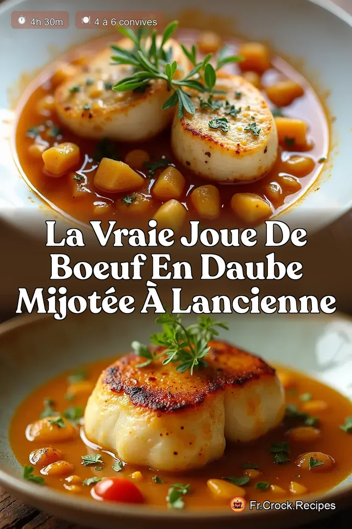 La Vraie Joue de Boeuf en Daube Mijot&eacute;e &agrave; lAncienne