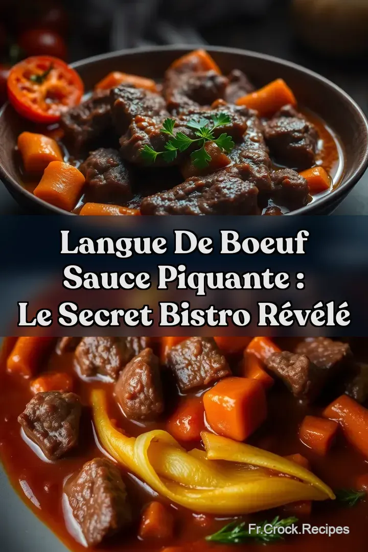 Langue de Boeuf Sauce Piquante : Le Secret Bistro R&eacute;v&eacute;l&eacute;