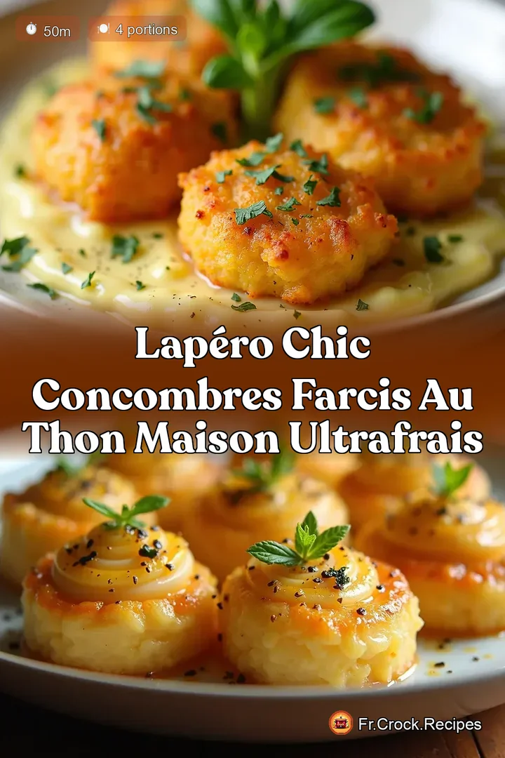 LAp&eacute;ro Chic Concombres Farcis au Thon Maison UltraFrais