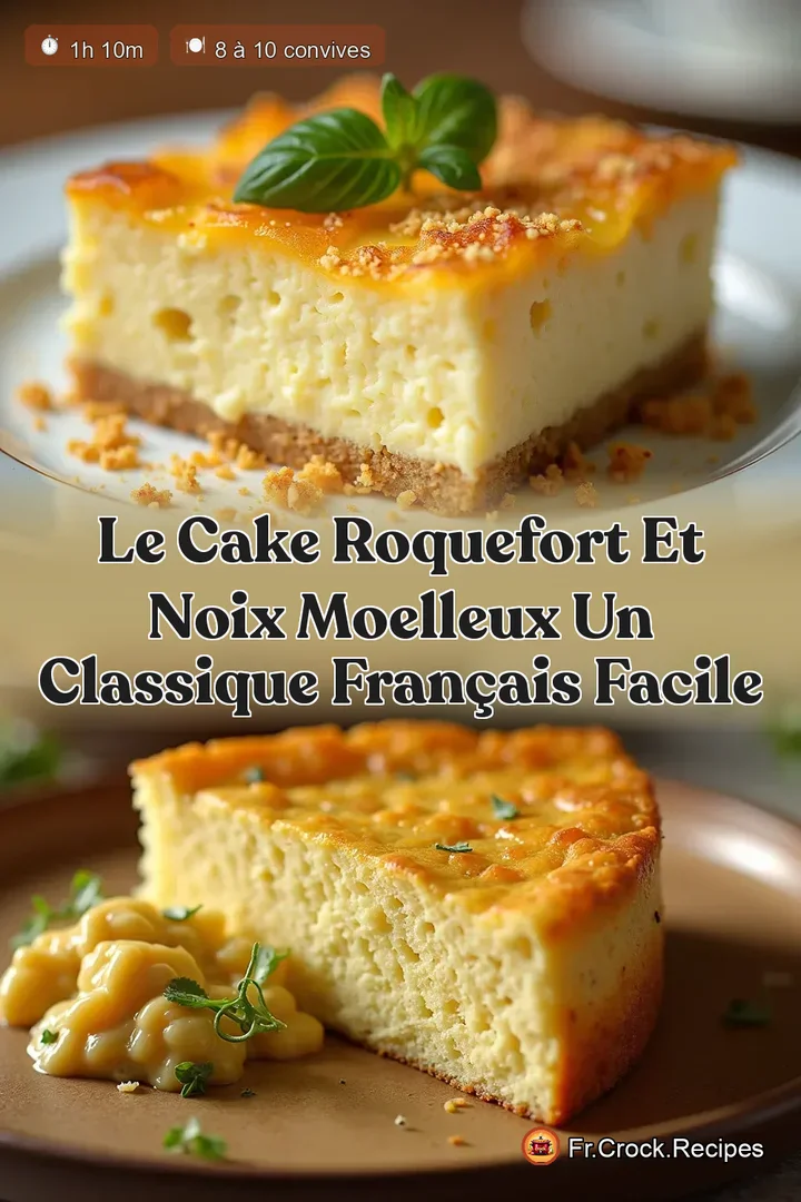 Le Cake Roquefort et Noix Moelleux Un Classique Fran&ccedil;ais Facile