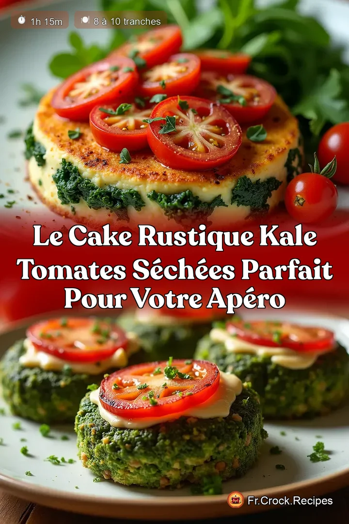 Le Cake Rustique Kale Tomates S&eacute;ch&eacute;es Parfait pour votre Ap&eacute;ro