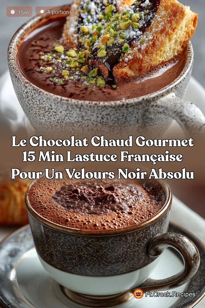 Le Chocolat Chaud Gourmet 15 Min Lastuce fran&ccedil;aise pour un Velours Noir absolu
