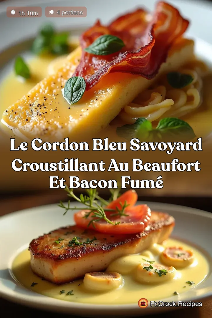 Le Cordon Bleu Savoyard Croustillant au Beaufort et Bacon Fum&eacute;