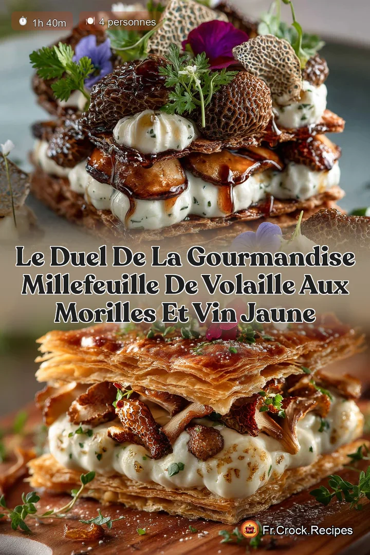 Le Duel de la Gourmandise MilleFeuille de Volaille aux Morilles et Vin Jaune
