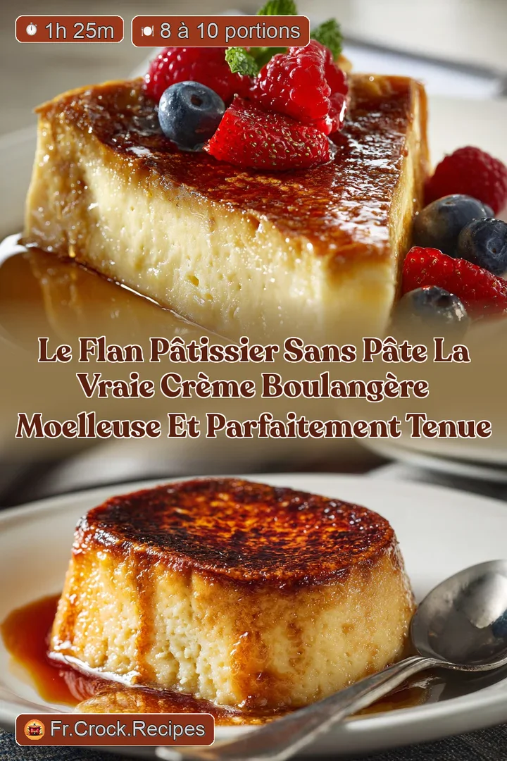 Le Flan P&acirc;tissier Sans P&acirc;te La Vraie Cr&egrave;me Boulang&egrave;re Moelleuse et Parfaitement Tenue