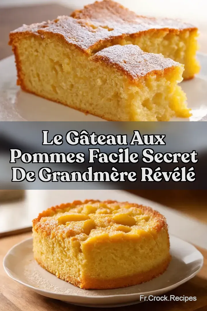Le G&acirc;teau Aux Pommes Facile Secret de GrandM&egrave;re R&eacute;v&eacute;l&eacute;