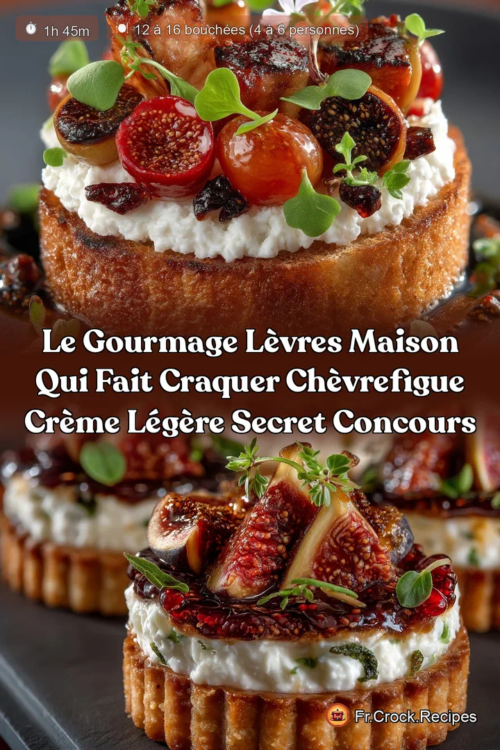 Le Gourmage L&egrave;vres Maison qui Fait Craquer Ch&egrave;vreFigue Cr&egrave;me l&eacute;g&egrave;re Secret Concours