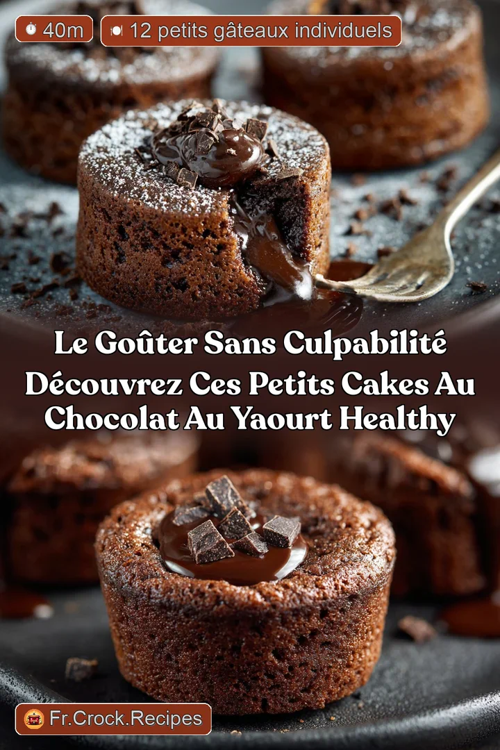 Le go&ucirc;ter sans culpabilit&eacute; D&eacute;couvrez ces Petits cakes au chocolat au yaourt healthy