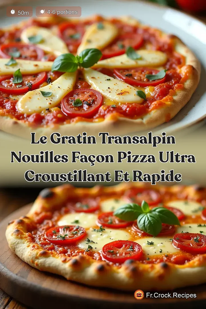 Le Gratin Transalpin Nouilles Fa&ccedil;on Pizza Ultra Croustillant et Rapide