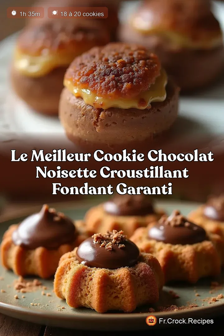 Le Meilleur Cookie Chocolat Noisette Croustillant Fondant Garanti