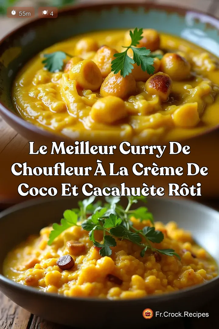 Le Meilleur Curry de Choufleur &agrave; la Cr&egrave;me de Coco et Cacahu&egrave;te R&ocirc;ti