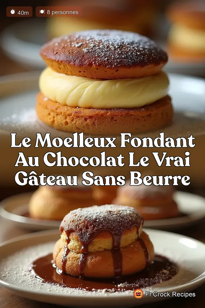 Le Moelleux Fondant au Chocolat Le Vrai G&acirc;teau Sans Beurre