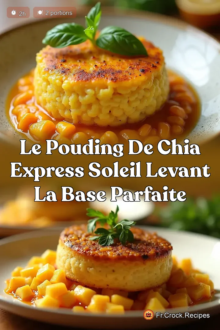 Le Pouding de Chia Express Soleil Levant La Base Parfaite