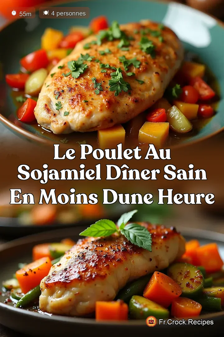 Le Poulet au SojaMiel D&icirc;ner Sain en Moins dune Heure