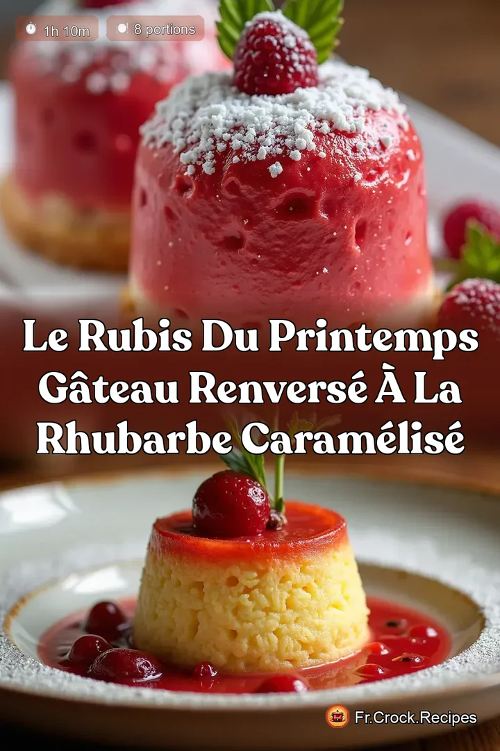 Le Rubis du Printemps G&acirc;teau Renvers&eacute; &agrave; la Rhubarbe Caram&eacute;lis&eacute;