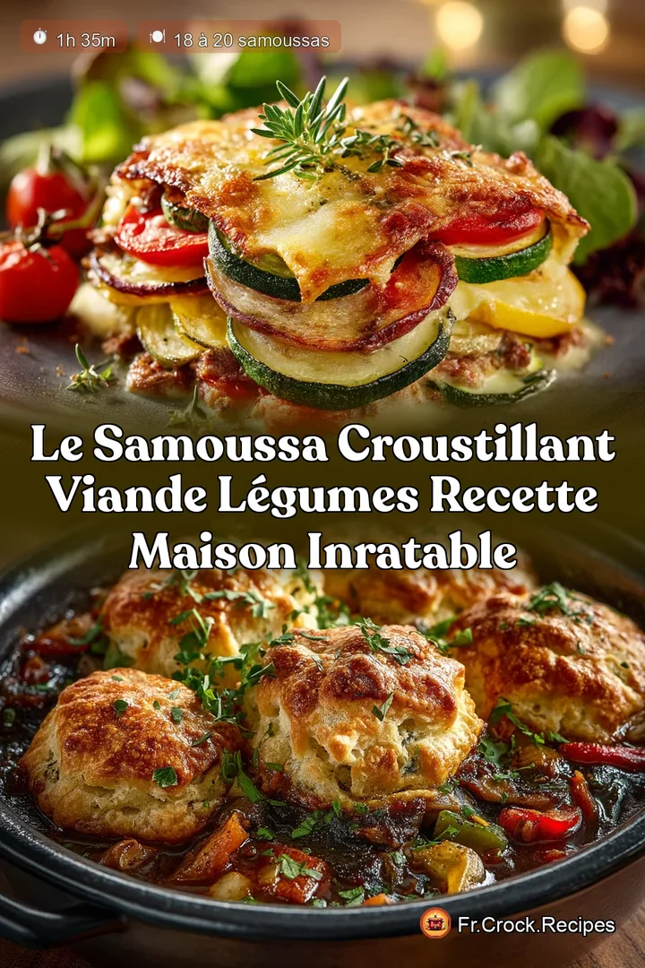 Le Samoussa Croustillant Viande L&eacute;gumes Recette Maison Inratable